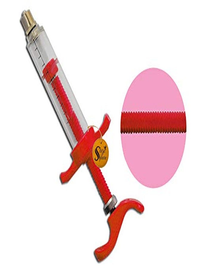 سايج سكوير محقنة تغذية يدوية مربعة قابلة للتعديل من سيج للطيور والجراء والقطط والكلاب والقطط والهامستر (20 مل) (برتقالي) - Image 3